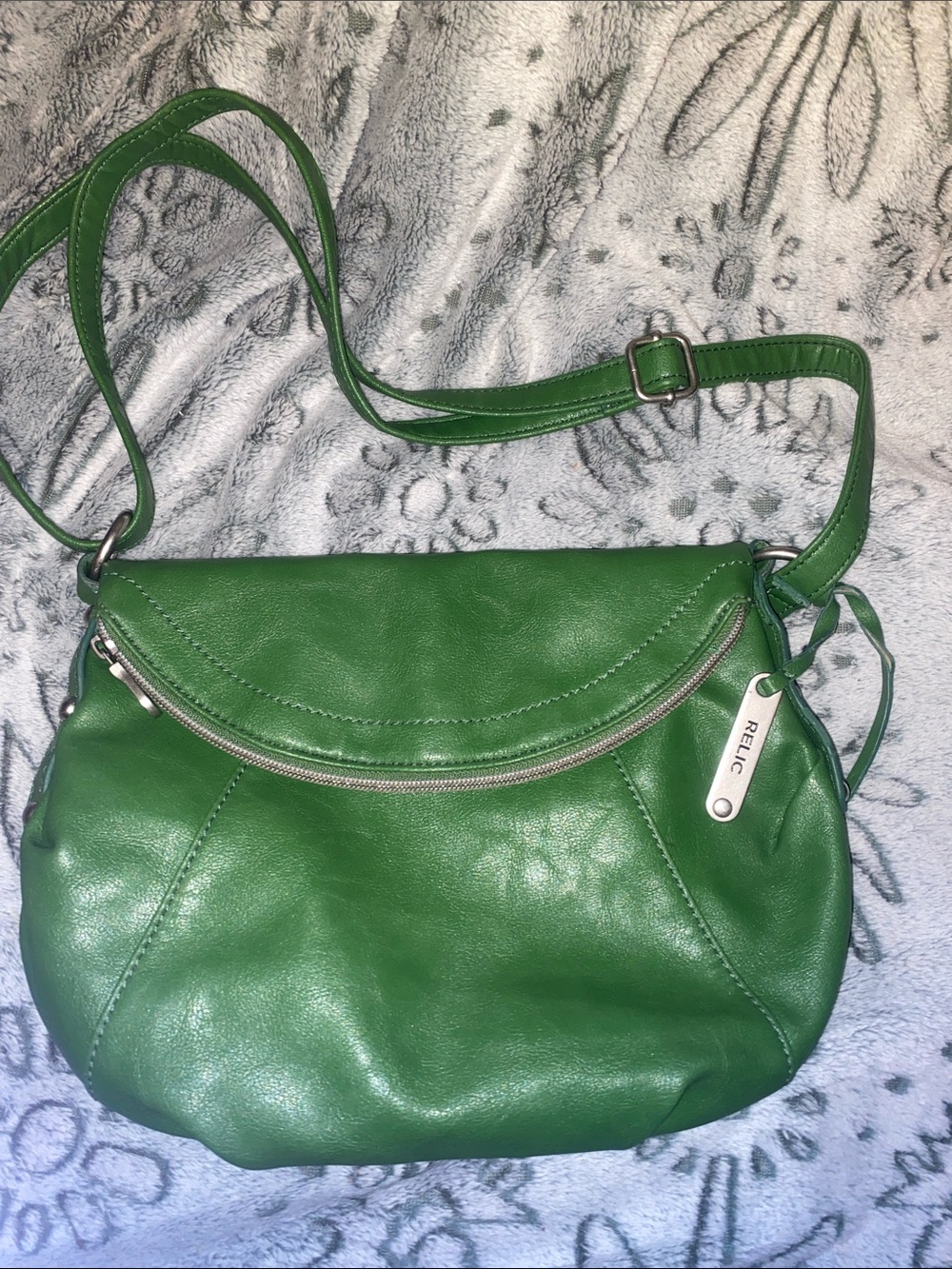Relic Vibrant Green Crossbody Shoulder Bag